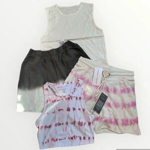 4 piece bundle lounge workout clothes Threads 4 Thought Vera Moda Shorts Tanks